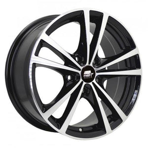 MST Wheels Saber Glossy Black Machined Face