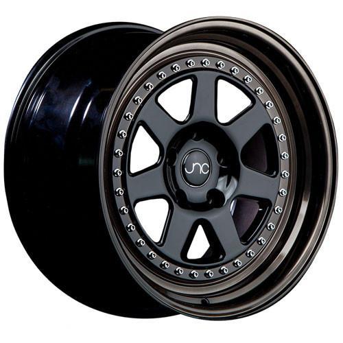 JNC Wheels JNC048 Gloss Black Gunmetal Lip