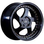 JNC Wheels JNC034 Gloss Black Gold Rivets