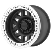 KMC Wheels KM229 Machete Crawl Satin Black Machined Bead Ring