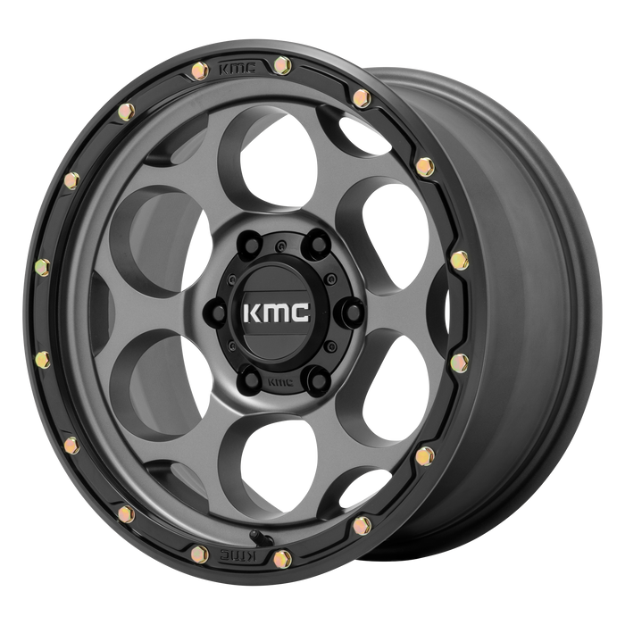 KMC Wheels KM541 Dirty Harry Satin Gray With Black Lip