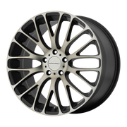 KMC Wheels KM693 Maze Satin Black W  Machined Face And Tinted Clear