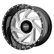 Moto Metal Wheels MO989 Change Up Gloss Black Milled Brushed Inserts