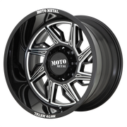 Moto Metal Wheels MO997 Hurricane Gloss Black Milled - Right Directional
