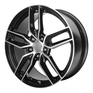OE Creations Wheels PR160 Gloss Black With Machined Spokes