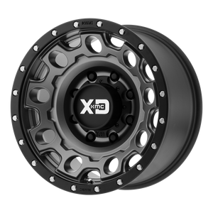XD Wheels XD129 Holeshot Matte Gray Black Reinforcing Ring