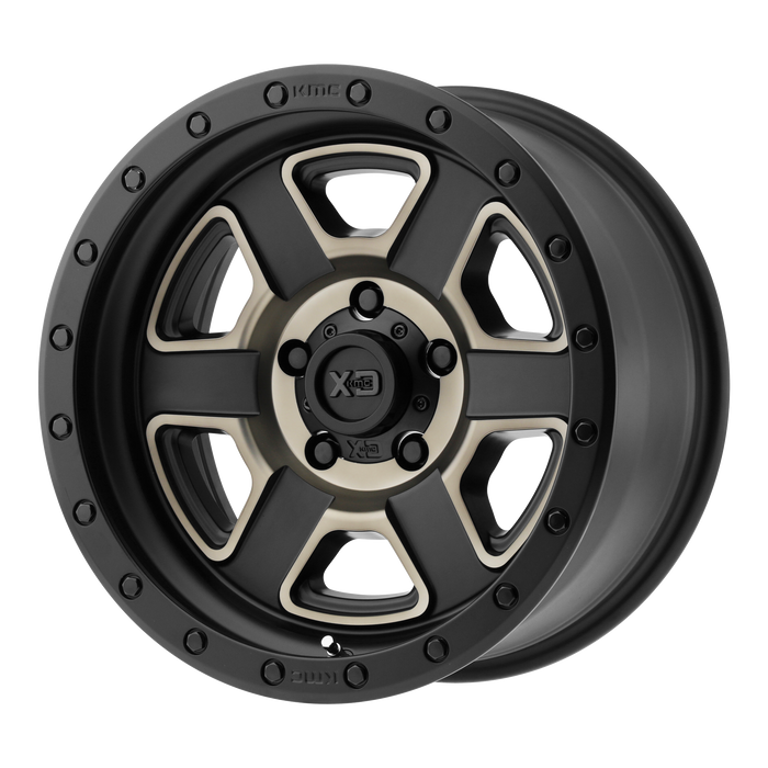 XD Wheels XD133 Fusion Off-road Satin Black Machined With Dark Tint Clear Coat
