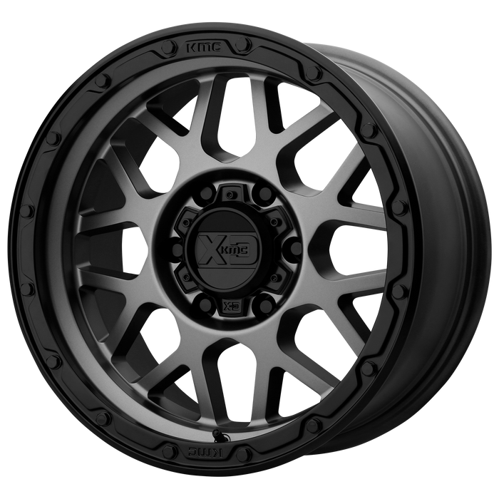 XD Wheels XD135 Grenade Or Matte Gray Matte Black Lip