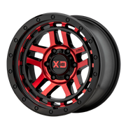 XD Wheels XD140 Recon Gloss Black Machined With Red Tint