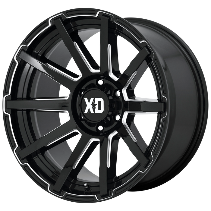 XD Wheels XD847 Outbreak Gloss Black Milled