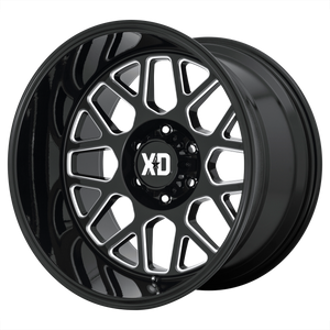 XD Wheels XD849 Grenade 2 Gloss Black Milled