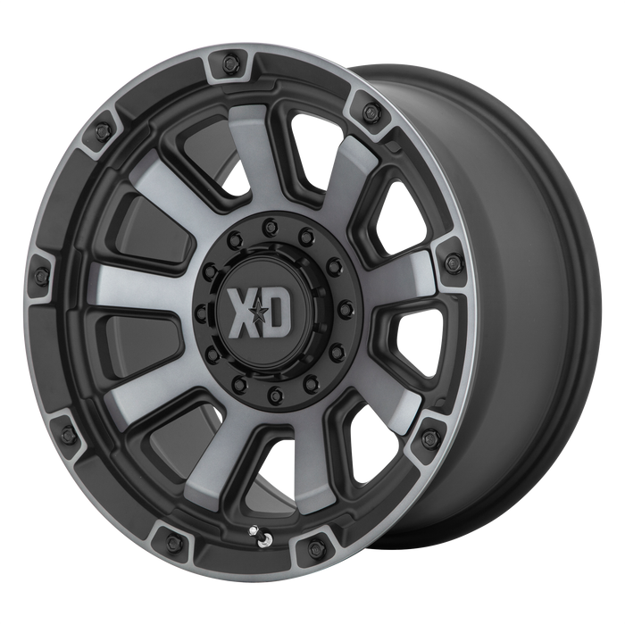 XD Wheels XD852 Gauntlet Satin Black With Gray Tint