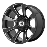 XD Wheels XD854 Reactor Gloss Black Milled