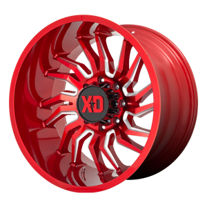 XD Wheels XD858 Tension Candy Red Milled