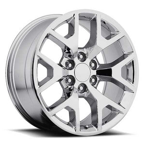 GMC Wheels RP04 24x10 6x139.7 Chrome fit Sierra 1500 Yukon Snowflake