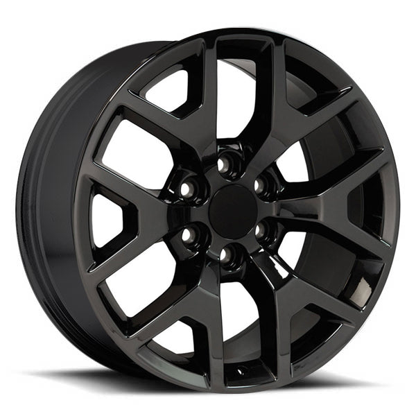 Chevy Wheels RP04 22x9 6x139.7 Gloss Black fit Silverado Tahoe Suburban