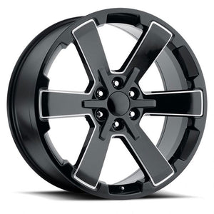 GMC Wheels RP11 24x10 6x139.7 Black Milled fit Sierra 1500 Yukon