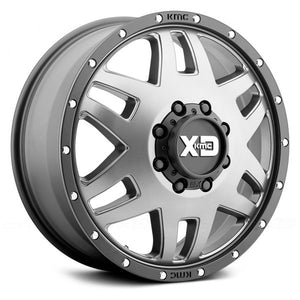 XD Wheels XD130 Machete Dually Matte Gray Black Ring